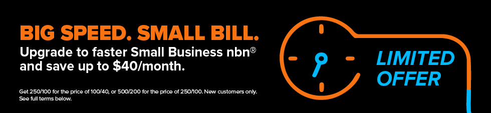 Telair Small Business nbn promo: Big Speed, Small Bill – save up to $40/month